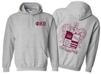 Printify Phi Kappa Theta World Famous Crest - Shield Hooded Sweatshirts 