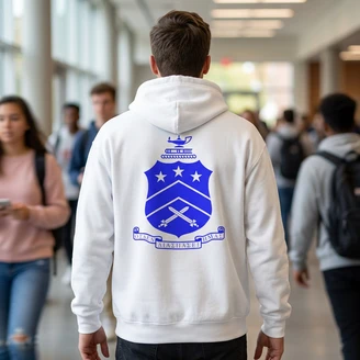 Pi Kappa Phi World Famous Crest - Shield Hooded Sweatshirts