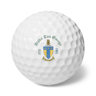 Alpha Tau Omega Golf Balls, Set of 6