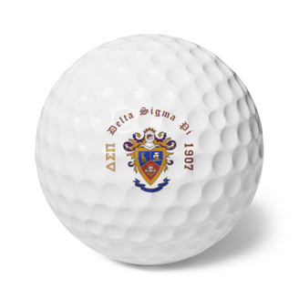 Printify Delta Sigma Pi Golf Balls, Set of 6 