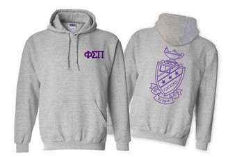 Printify Phi Sigma Pi World Famous Crest - Shield Hooded Sweatshirts 