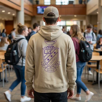Phi Sigma Pi World Famous Crest - Shield Hooded Sweatshirts