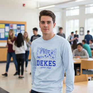 Delta Kappa Epsilon Mount Rushmore Long Sleeve T-Shirts