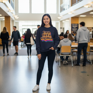 Tau Beta Sigma Retro Maya Crewneck Sweatshirts