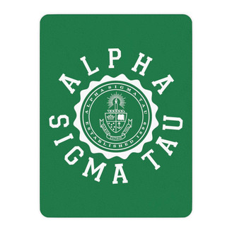 Printify Alpha Sigma Tau Seal Sherpa Blanket - Giant Size! 