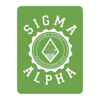 Printify Sigma Alpha Seal Sherpa Blanket - Giant Size! 