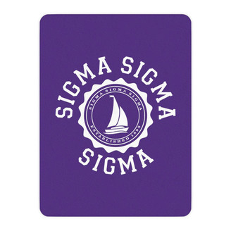 Printify Sigma Sigma Sigma Seal Sherpa Blanket - Giant Size! 