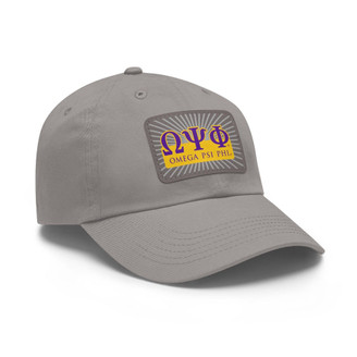 Omega Psi Phi Starburst Hat with Leather Patch