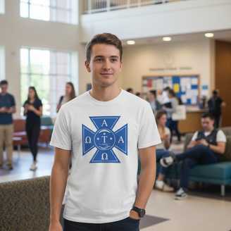 Alpha Tau Omega Cross Cross Logo T-shirt