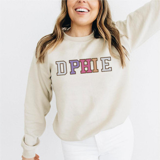 Printify Delta Phi Epsilon Nickname Crew Sweatshirts 