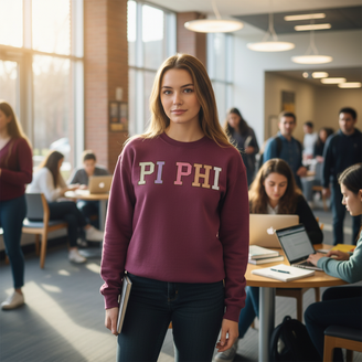 Pi Beta Phi Nickname Crew Sweatshirts