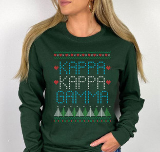 Kappa Kappa Gamma Christmas Long Sleeve Tee