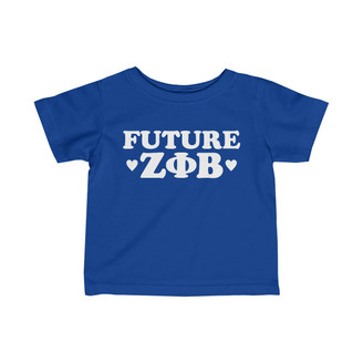 Printify Future Zeta Phi Beta Infant Fine Jersey Tee 