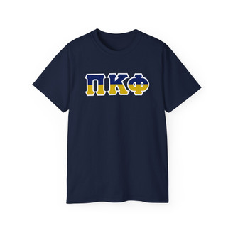 Pi Kappa Phi Two Toned Greek Lettered T-shirts