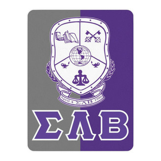 Printify Sigma Lambda Beta Sherpa Lap Blanket 