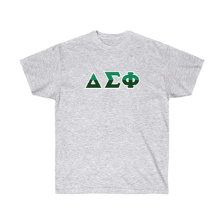 Delta Sigma Phi Two Toned Greek Lettered T-shirts