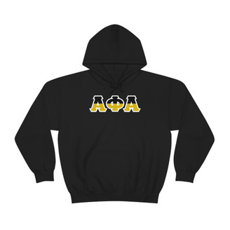 Alpha Phi Alpha Two Toned Greek Lettered Hooded Sweatshirts