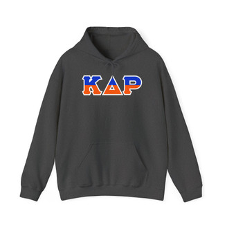 Kappa Delta Rho Two Toned Greek Lettered Hooded Sweatshirts