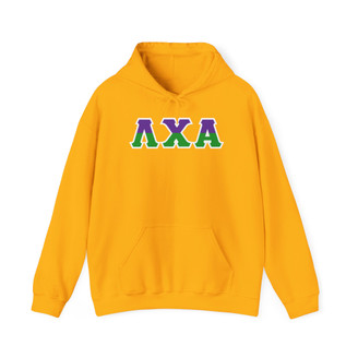 Lambda Chi Alpha Two Toned Greek Lettered Hooded Sweatshirts