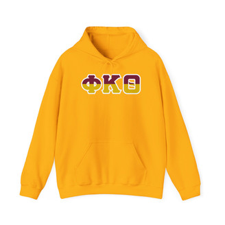 Phi Kappa Theta Two Toned Greek Lettered Hooded Sweatshirts
