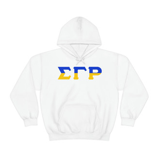 Sigma Gamma Rho Two Tone Lettered Hooded Sweatshirts