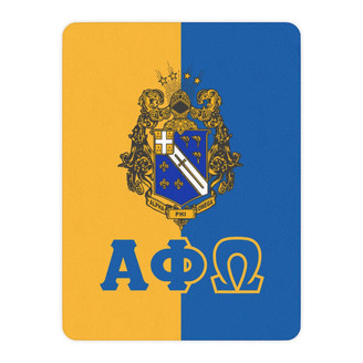 Printify Alpha Phi Omega Two Tone Sherpa Blanket 