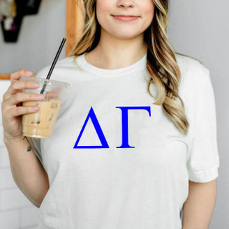 Printify Delta Gamma Lettered Tees - $24.95! 
