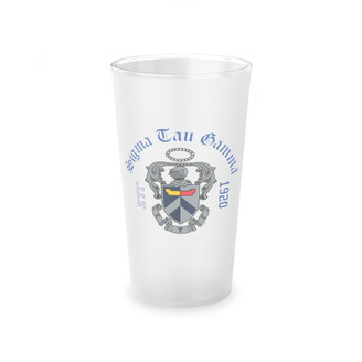 Sigma Tau Gamma Frosted Glass, 16oz