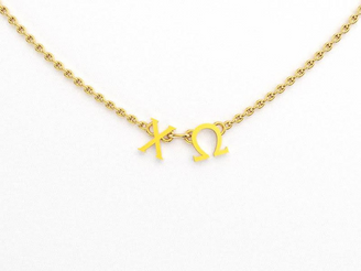 Chi Omega Phoebe Greek Necklace