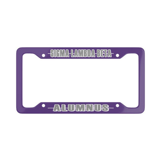Printify Sigma Lambda Beta Alumni License Plate Frame - New 