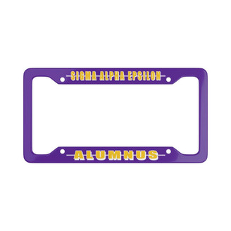 Printify Sigma Alpha Epsilon Alumni License Plate Frame - New 