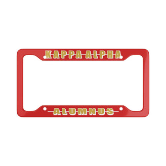 Kappa Alpha Alumni License Plate Frame - New