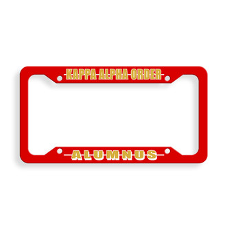 Kappa Alpha Alumni License Plate Frame - New