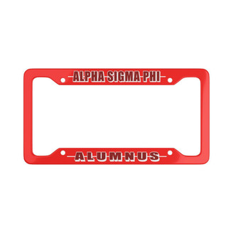 Printify Alpha Sigma Phi Alumni License Plate Frame - New 