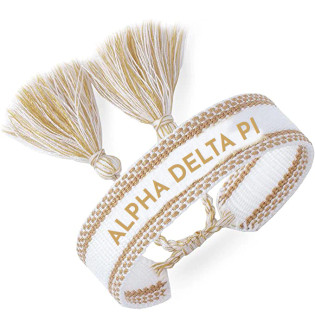 Alpha Delta Pi Woven Bracelet - Gold