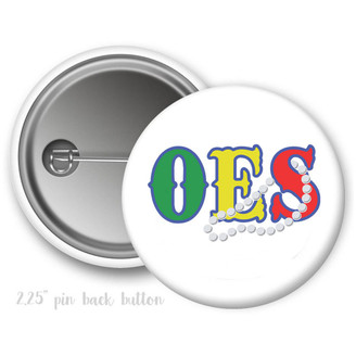  Order Of Eastern Star Pearls Button Pin Buttons 