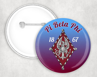 Pi Beta Phi Classic Crest Pin Buttons