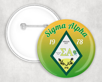 Sigma Alpha Classic Crest Pin Buttons