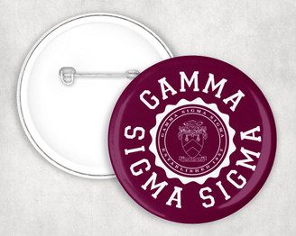  Gamma Sigma Sigma Seal Crest Pin Buttons 