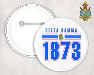  Delta Gamma Stripe Established Pin Buttons 