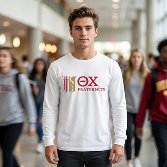 Theta Chi Logo Long Sleeve T-Shirt