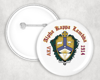 Alpha Kappa Lambda Classic Crest Button