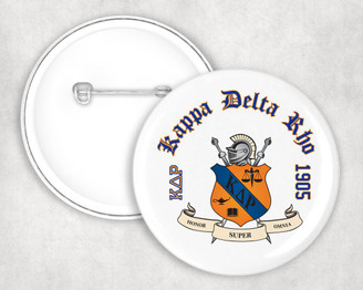  Kappa Delta Rho Classic Crest Button 