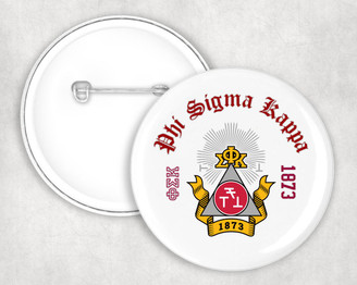  Phi Sigma Kappa Classic Crest Button 