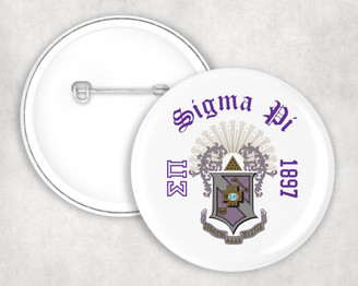  Sigma Pi Classic Crest Button 