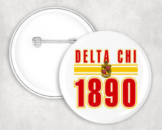 Delta Chi Est Year Button