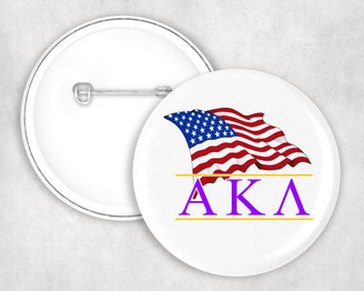  Alpha Kappa Lambda Patriot Button 