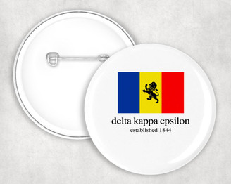  Delta Kappa Epsilon Flag Button 