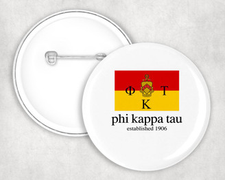 Phi Kappa Tau Flag Button 