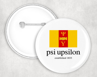  Psi Upsilon Flag Button 